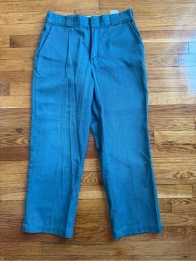 Dickies Men's Teal Straight-Leg Work Pants